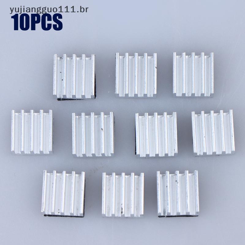 # Novo 10pcs A4988 Driver De Passo Dissipador De Calor De Alumínio Radiador De Resfriamento Peças De Impressora 3D A4988