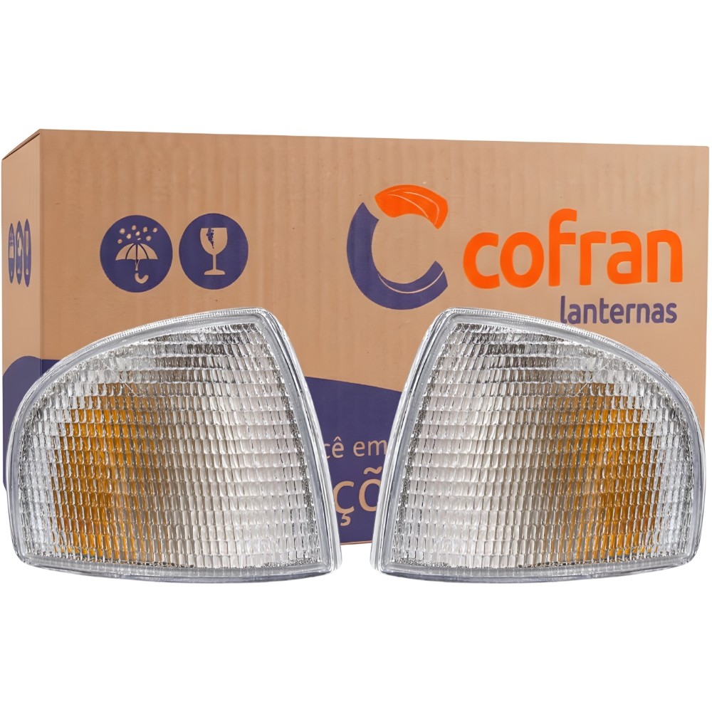 Par Lanterna Dianteira Gol Parati Saveiro 1995/1999 Cristal Cofran - Modelo Arteb