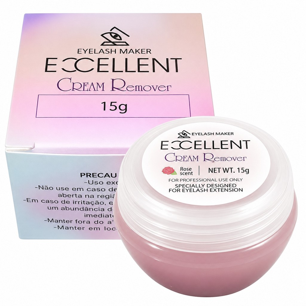 Removedor em Creme Extensão de Cilios Rose Scent Exccellent 15g