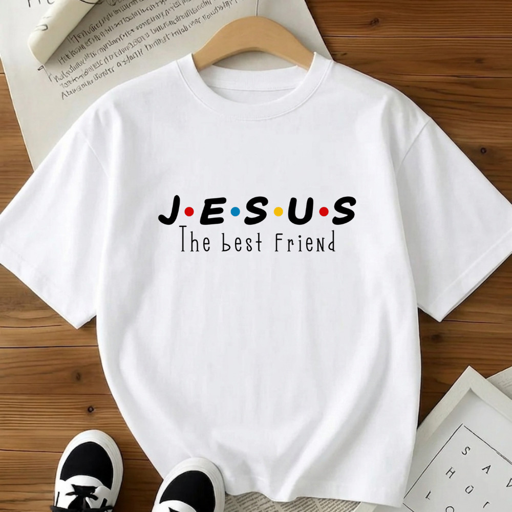 Camiseta Feminina Jesus The Best Friend Camisa Gospel Cristã 100% Algodão Casual Tecido Premium