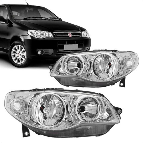 Par Farol Palio Zoiao 2004 2005 2006 A 2015 Máscara Cromada