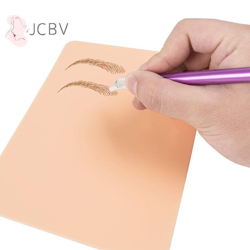 [JCBV] 1/5/10 Unidades Silicone Tatuagem Prática nk Pele 1MM Dupla Falsa Maquiagem Permanente Iniciante Fornecimento Mat