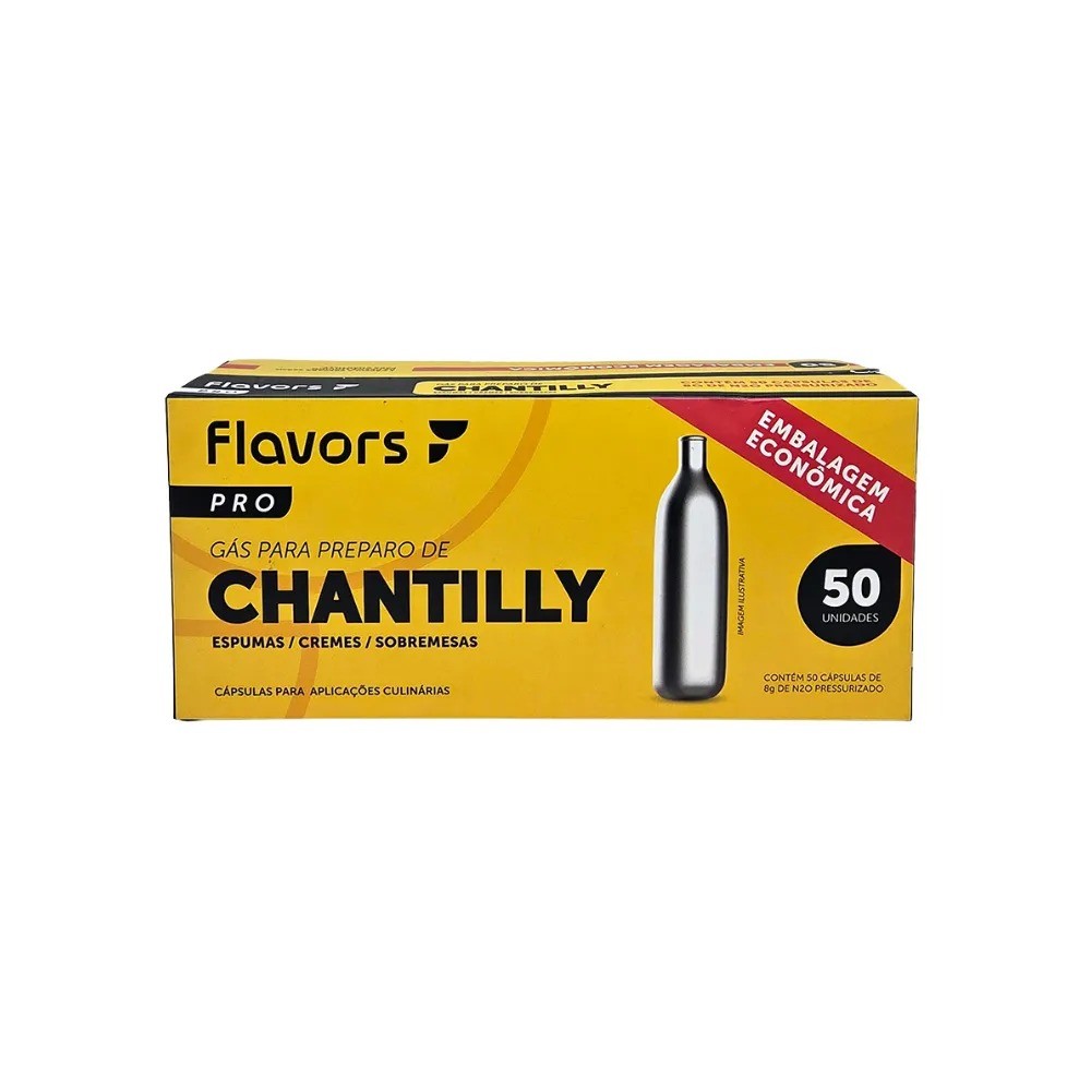 Kit de Cápsulas de Gás para Garrafa Sifão de Chantilly Espuma Coquetéis Moscow Mule FPro 50un
