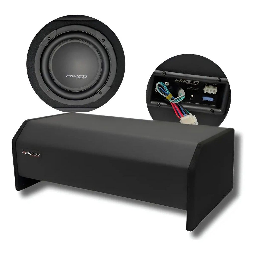 Caixa Hiken Amplificada 10 Pol 200w Rms Som Automotivo
