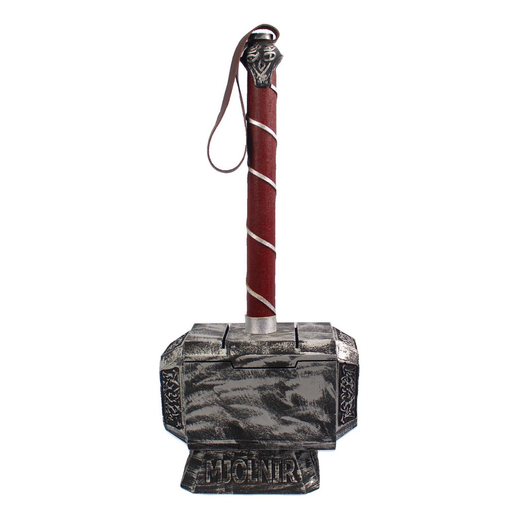 Mjolnir Martelo Thor Tamanho Real Resina Cosplay Coleção