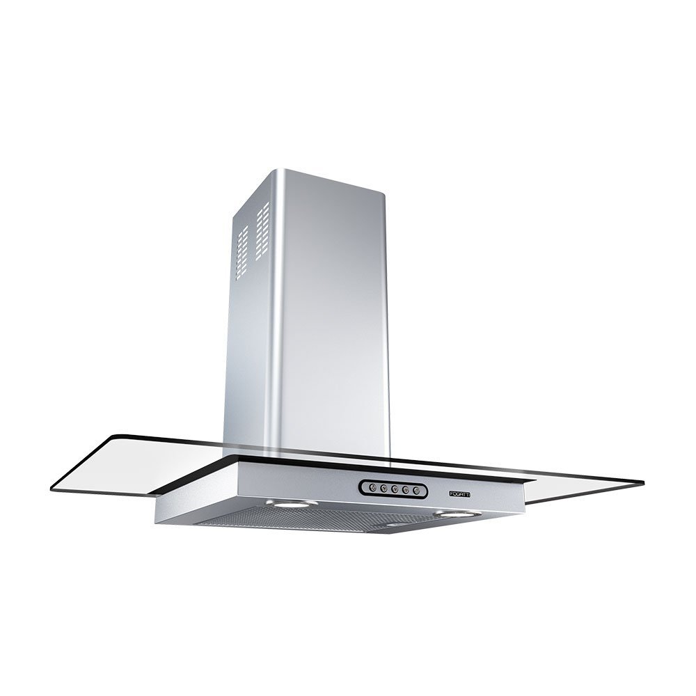 Coifa de Parede 80cm Vidro Reto Duto Slim Fogatti Inox · foto 2