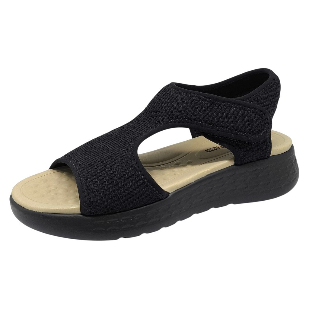 Sandália Feminina Anabela Confortável Casual Comfortflex