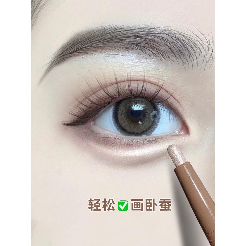 Autêntico influenciador mesmo estilo caneta artesão deitado cigarra caneta deitado bicho da seda caneta feminina brilho