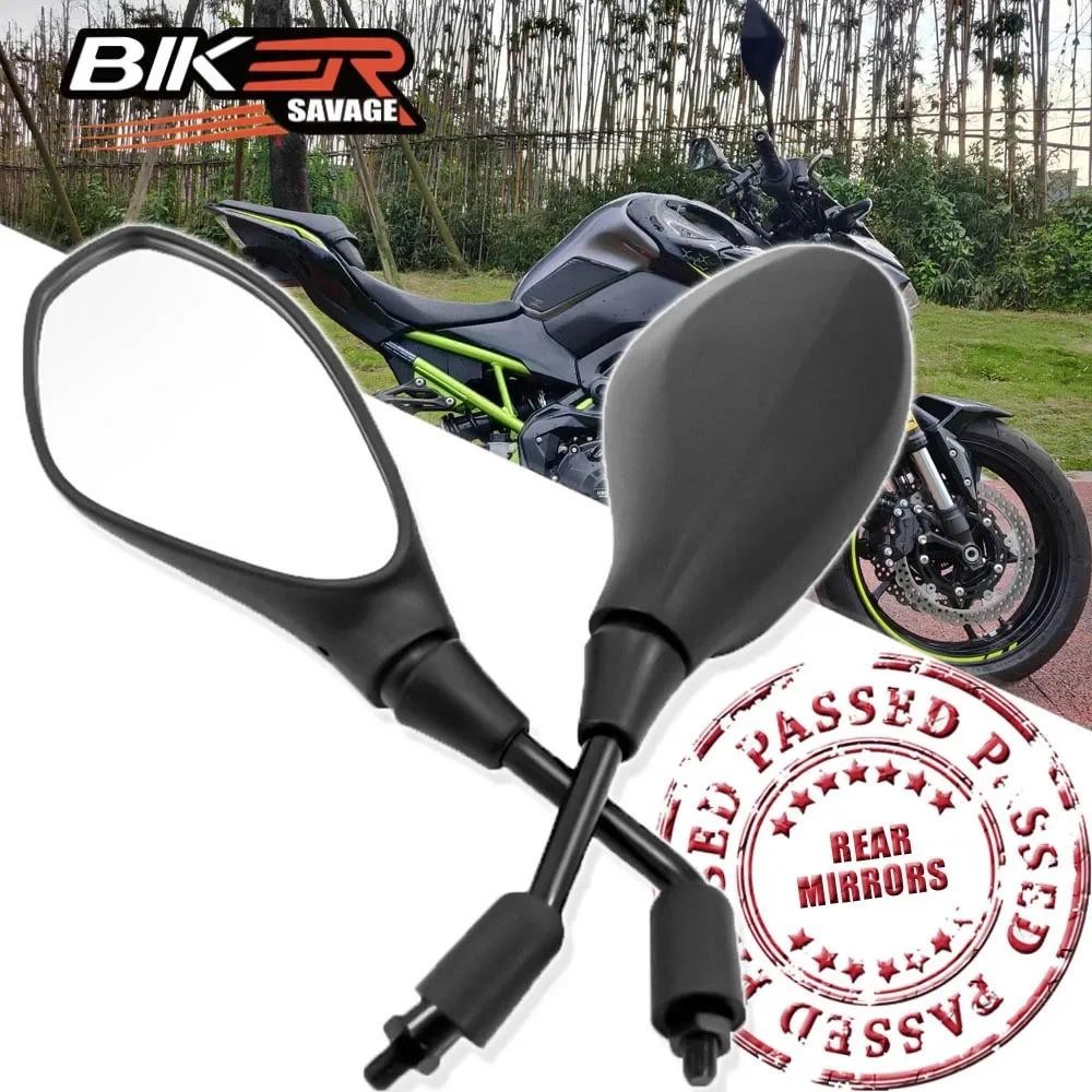 Espelhos Retrovisores Para KAWASAKI ER6N VERSYS650 Z 650 750 800 900 1000 Acessórios Moto Lente De Visão Traseira Guiado