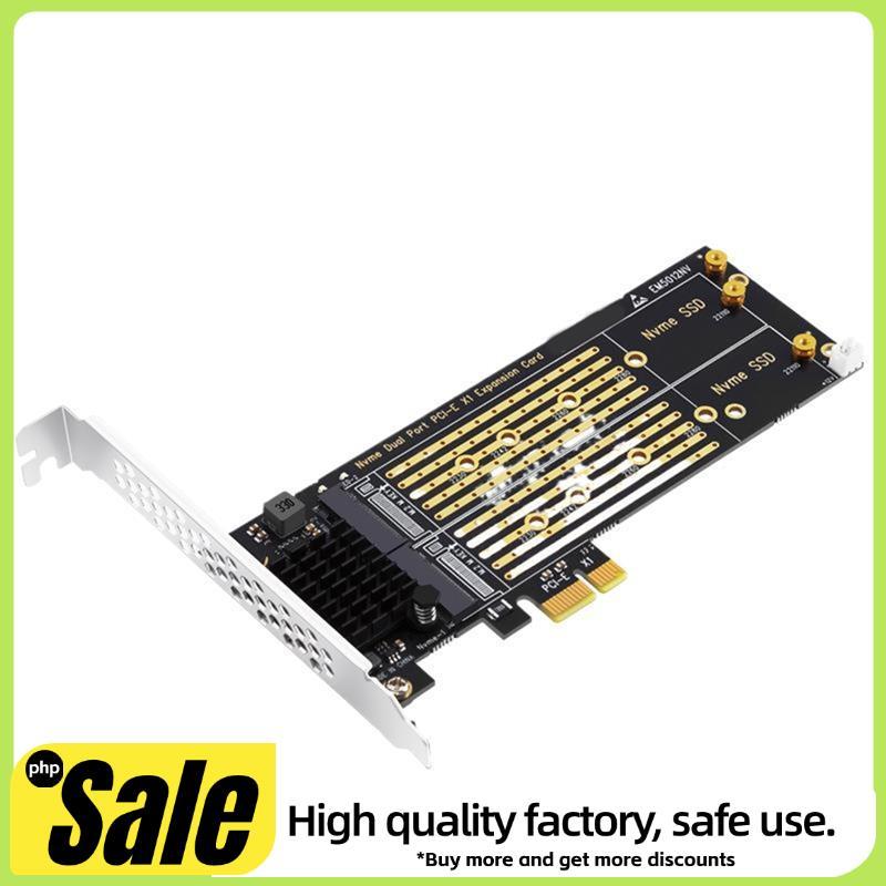 PCIE X1 Para Duplo M . 2 NVME-KEY SSD Adaptador Conversor 2230/2242/2260/2280 SSDs Riser Cartões Expansão