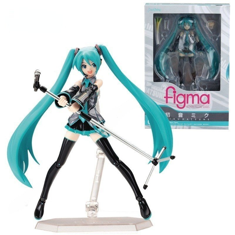 Figma 014 Hatsune Miku muda de rosto modelo móvel boneca de brinquedo JONI