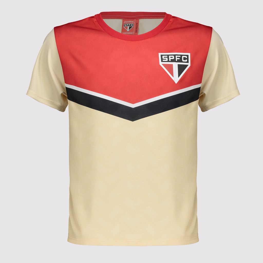 Camisa São Paulo Fundamento Infantil Bege