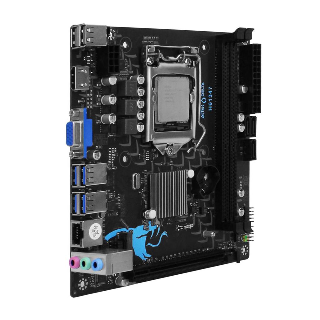 Placa Mãe H61 LGA 1155 Intel Core i3 i5 i7 2ª e 3ª Geração DDR3 Suporte 16GB RAM Micro-ATX Pc Desktop HDMI M.2