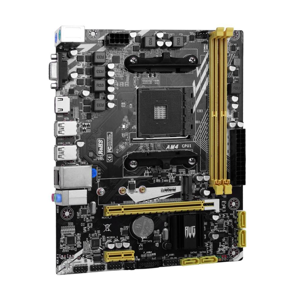 Placa Mãe A520 AM4 DDR4 para Processadores Ryzen Slot NVME M.2 HDMI Gigabit LAN 1000Mbps Micro-ATX Nova