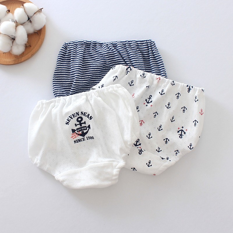 3 pares preço meninos roupa interior malha de algodão puro respirável crianças cuecas do bebê meninos japoneses médio gr
