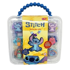 KIT MONTE SEU COLAR STITCH DISNEY 150 MIÇANGAS TOYNG BRINQUEDOS MALETA INFANTIL PINGENTES MENINA