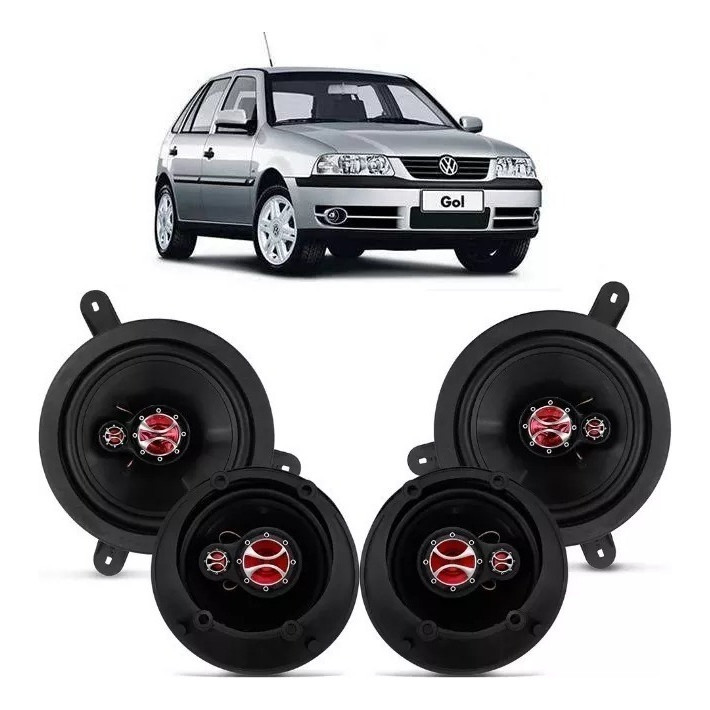 Kit Alto Falantes Gol 4 Portas G3 2000 A 2002 - Kf.011
