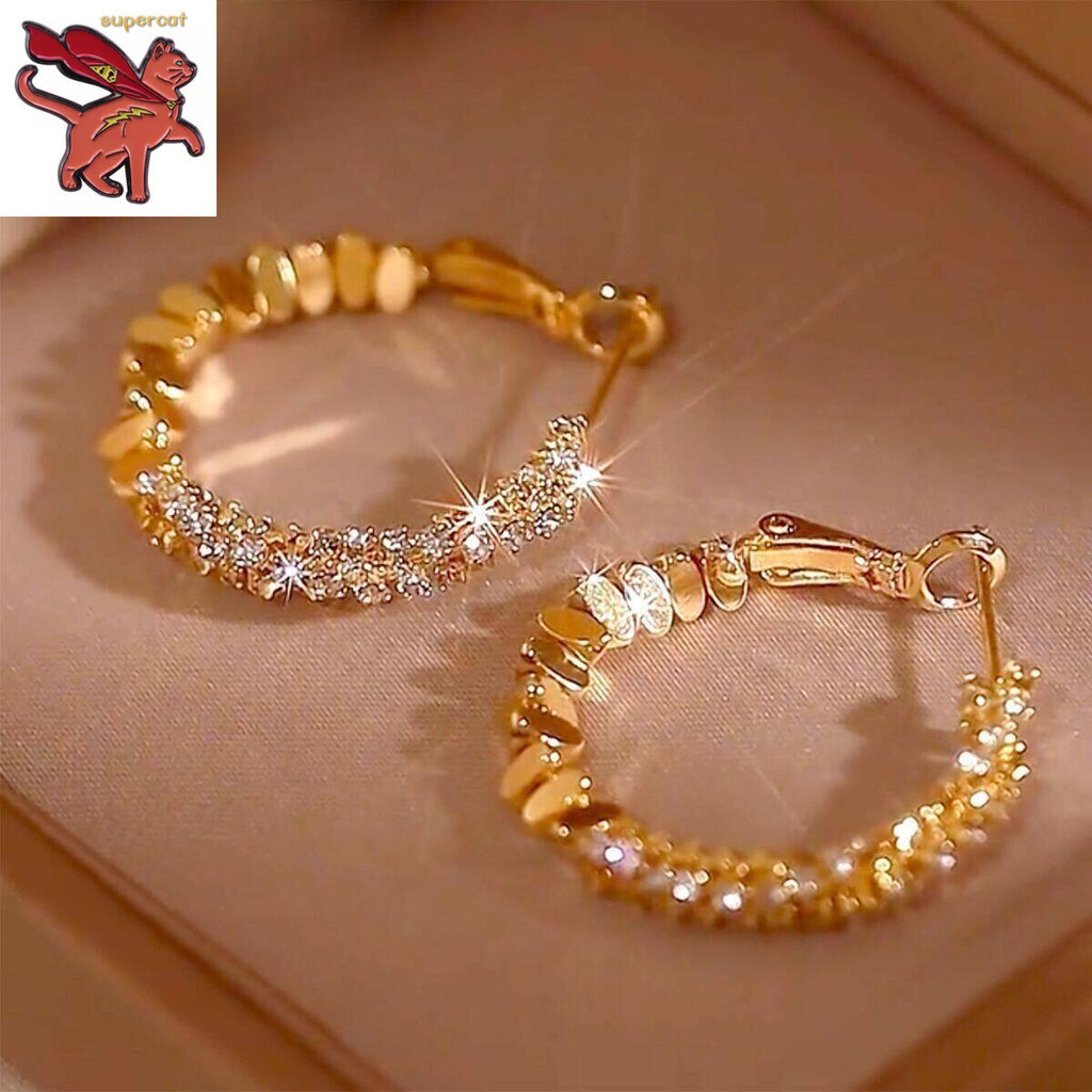 Hikaw Original Saudita Ouro 24k nasasangla Brincos Penhoráveis Para Mulheres Prata Quebrada Argola Exclusiva Joias De Zi