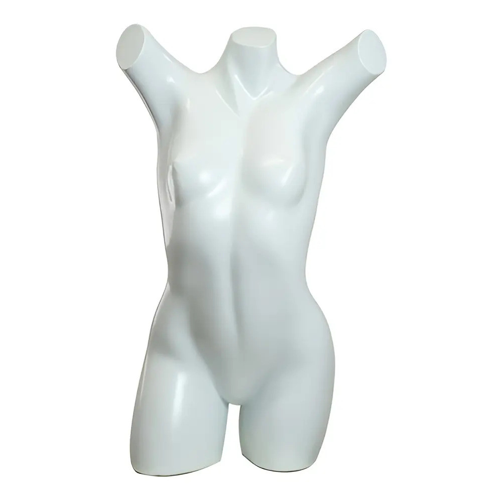 Manequim Busto Expositor Para Roupas De Banho Vitrine Lojas Cor Branco