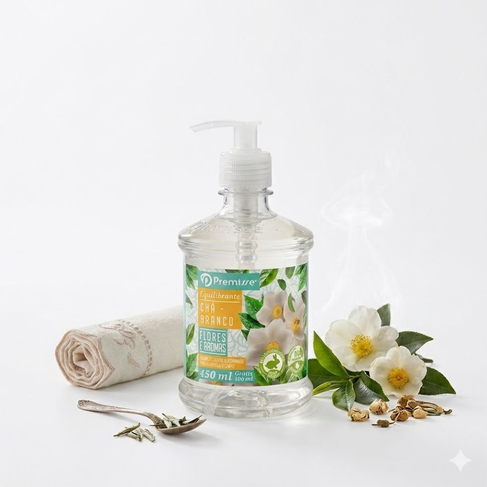 Sabonete Líquido Chá Branco 450ml com Pump Premisse