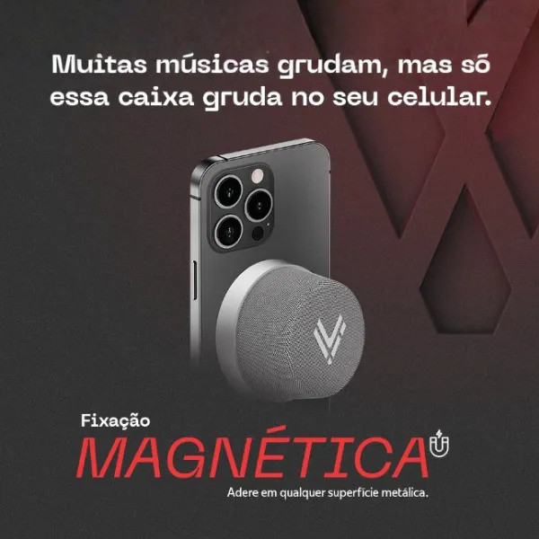 Mini Caixa De Som Bluetooth MagWave LV-S01 TWS Potente Bateria 12h Speaker Portátil USB-C Original