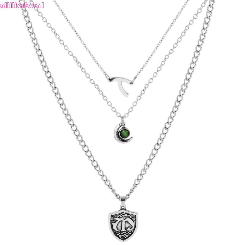 allilivefoua1 Colar Feminino Multicamadas Com Design De 3 Camadas , Textura De Liga , De Corrente Ajustável , Perfeito P