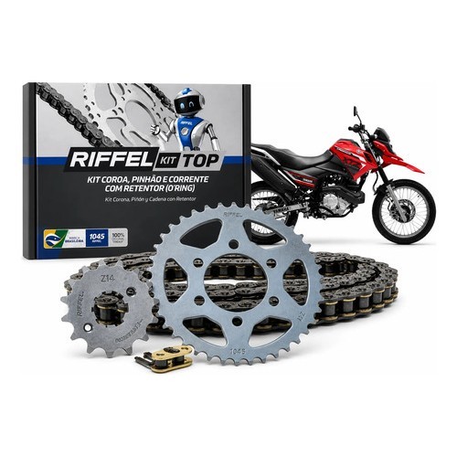 Kit Relacao Com Retentor Xtz 150 Crosser 2014 2015 2016 2017 Prateado