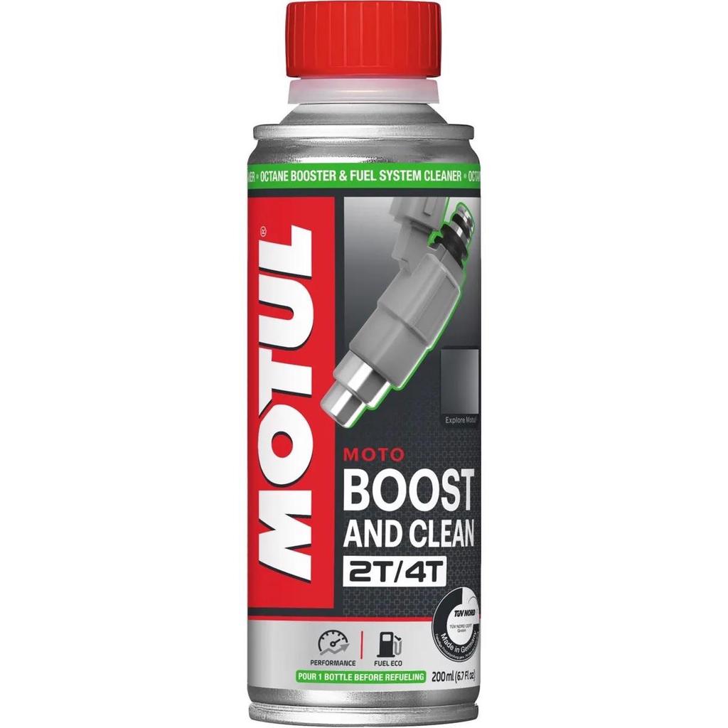 ADITIVO BICO INJETOR OCTANAGEM MOTUL BOOST CLEAN 2T/4T 200ML
