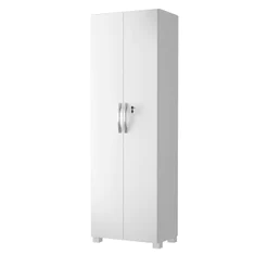 Armário Multiuso Organizador Platte Moderno Para Lavanderia com 2 Portas Branco - MoveisAqui