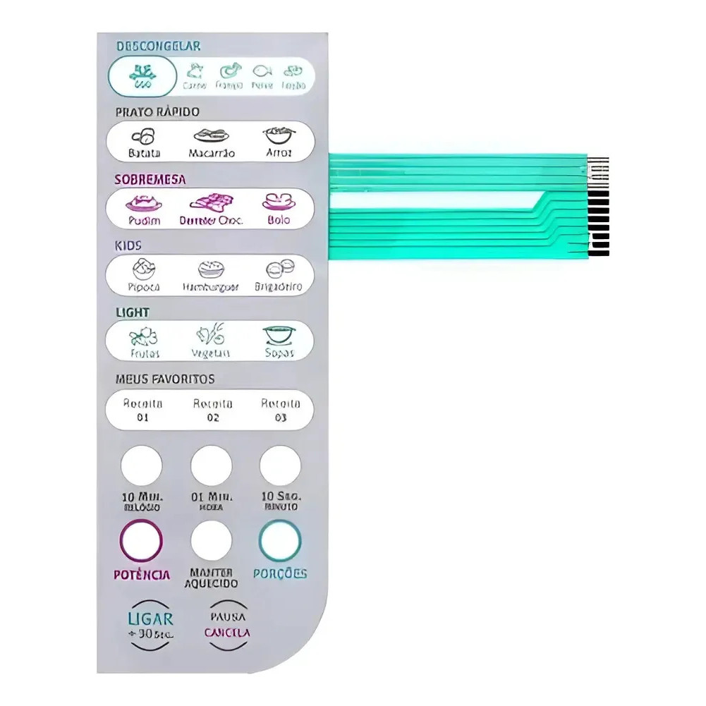 Membrana Painel Controle Micro-ondas Mef33 Stg Eletro