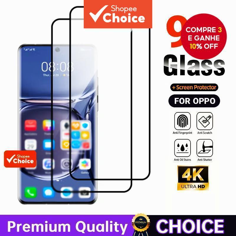 Vidro Temperado Para Protetor de Tela Total OPPO A5i A3 A5 A6 Pro Reno 4 5 14 Reno 6Z 7Z 12F 13F 5G