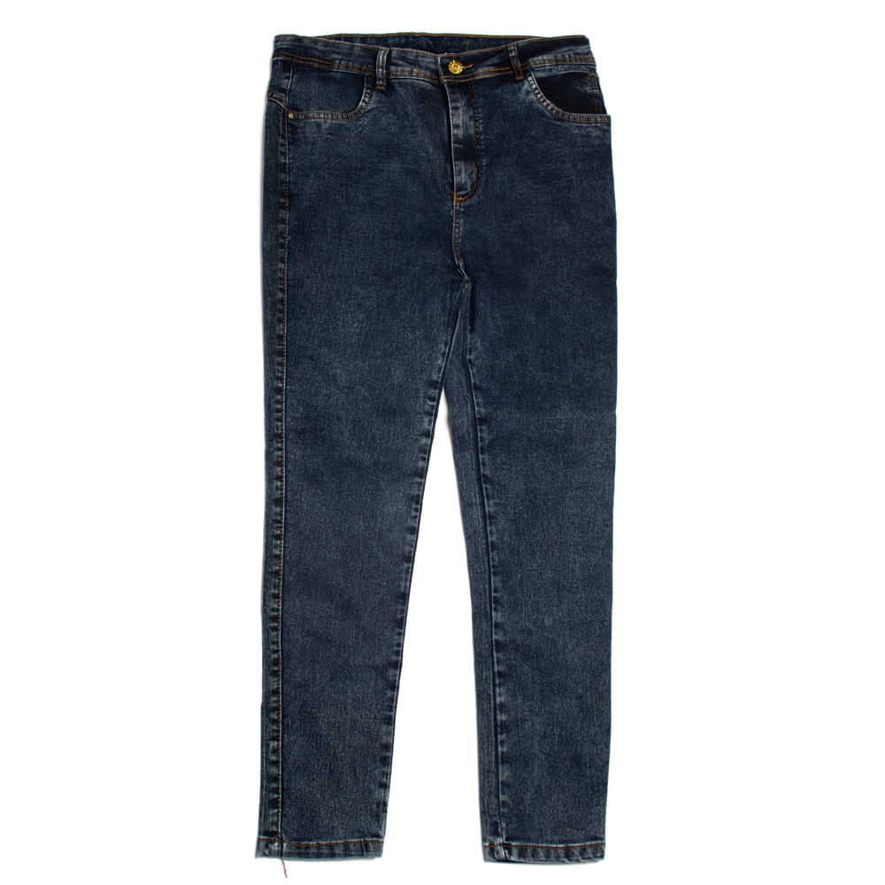 Calça Jeans Feminina Jezzian Plus Size Cigarrete Azul