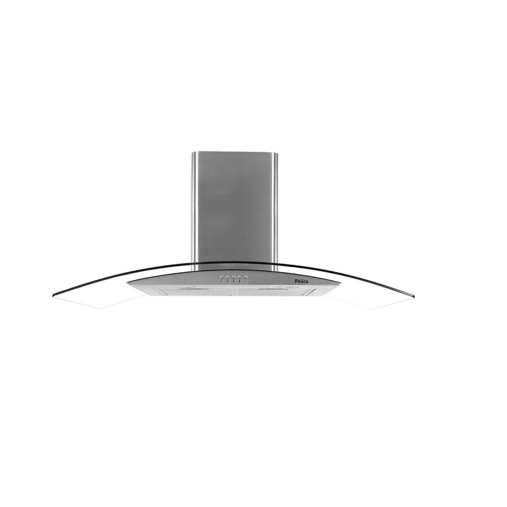 Coifa de Parede Philco 90cm Glass Dupla Filtragem Inox PCO90G – 220 Volts