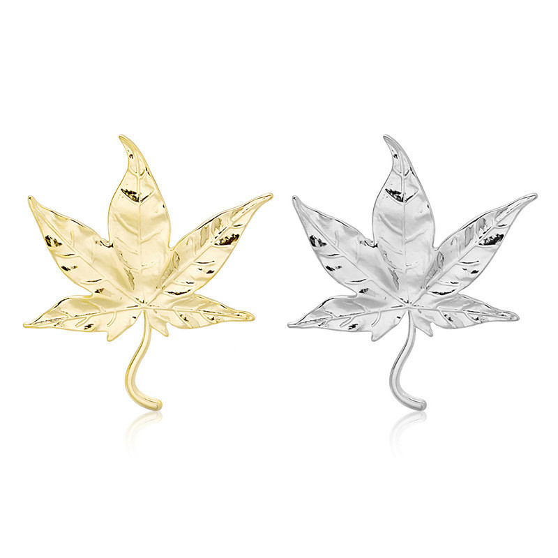 Europeu americano na moda criativo Maple leaf folha broche Retro moda All-Match atmosfera acessórios de roupas terno pin