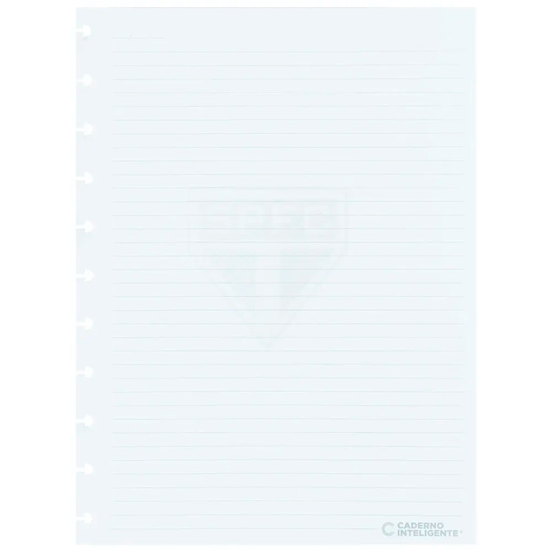 Bloco refil grande São Paulo pautado 90g com 50 folhas CIRG4038 Caderno Intelige