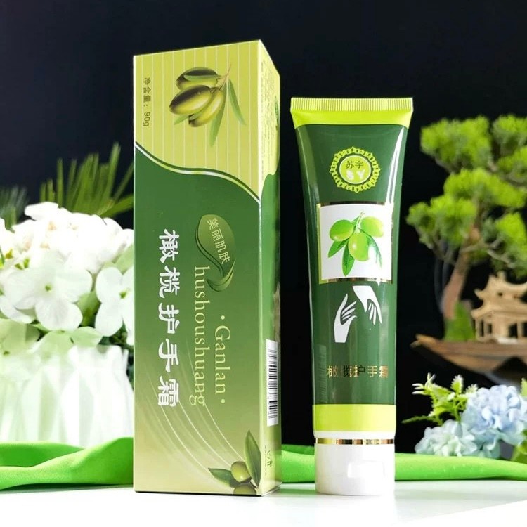 Su Yu SY Olive Creme para as Mãos 90g Hidratante Hidratante Anti-secagem Não Oleoso Homens Mulheres Produtos de Cuidados