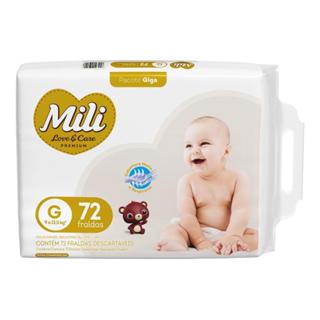 Fralda Mili Love E Care Com 72 Tamanho.g Giga em Oferta na Shopee