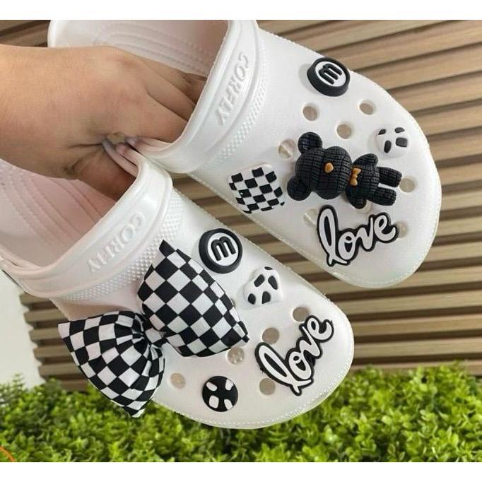 Cartela com 10 Peças Pins/Bottons Acrilico Para Babuche - Super Luxo