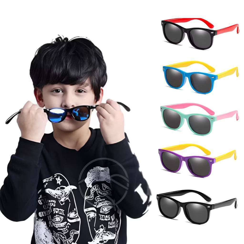 Óculos de Sol para Criança Material Silicone Anti-Raios UV Fashion e Tendência