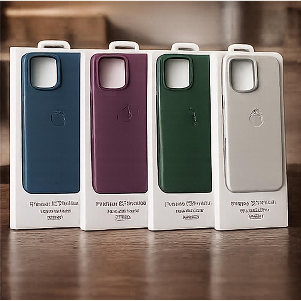 Capa Magnética MagSafe Para iPhone 15 16 Pro Max Couro Premium Compatível com Carregamento Sem Fio