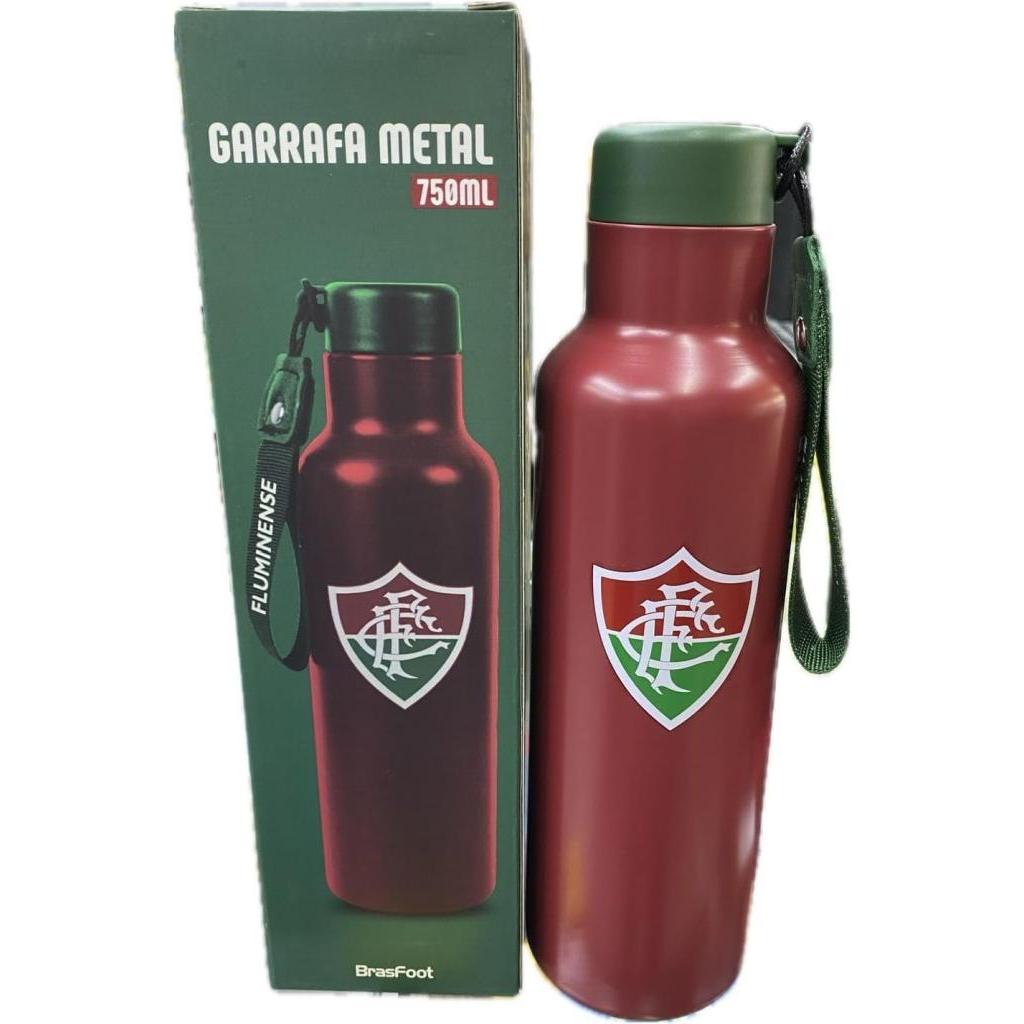 Garrafa Térmica Metal Steam Fluminense 750ml Brasfoot