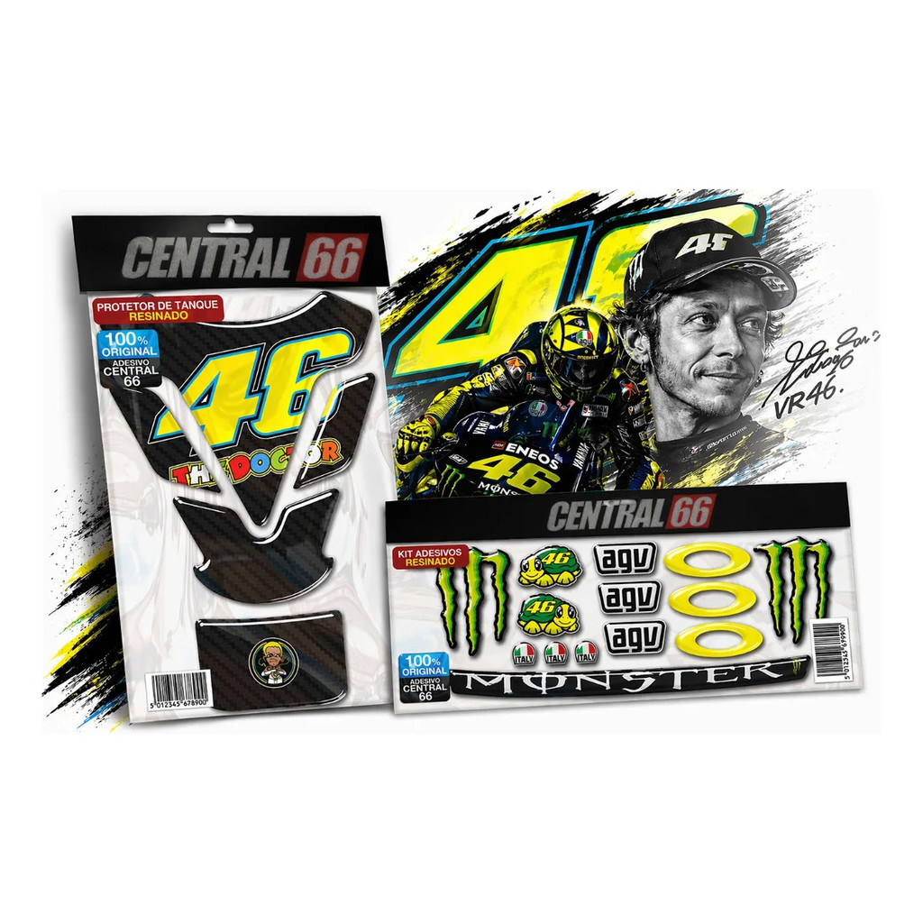 Adesivo Valentino Rossi Iron 883 3d Top Oferta