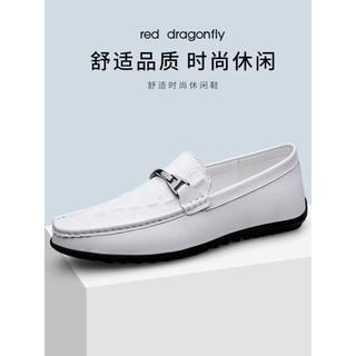 Oco branco verão ervilhas sapatos masculinos de couro genuíno respirável britânico All-Match sapatos masculinos na moda 