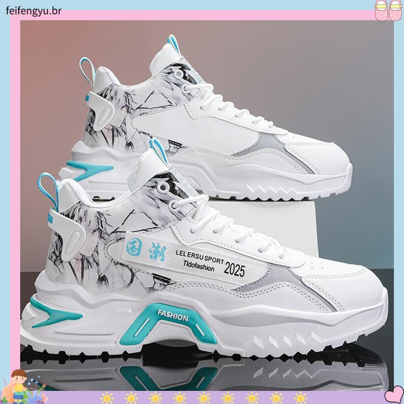 tênis infantil masculino kit tênis infantil masculino Sapatos masculinos de cano alto no outono respiráveis e versátei