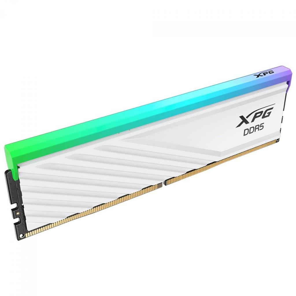 Memória XPG Lancer Blade RGB WH, 16GB DDR5, 5600MHz, CL46, AX5U5600C4616G-SLABRWH