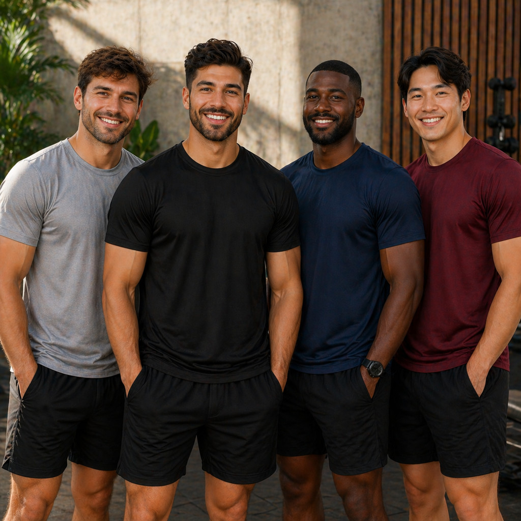 Kit 3 Camisetas Esportivas Dry Fit Masculina Academia Esportes Exercícios Lazer Corrida Cores Diversas
