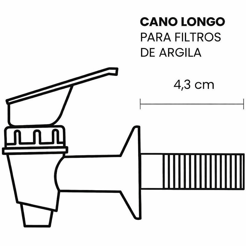 Torneira Marrom Para Filtro De Barro Toque Marrom Universal · foto 2