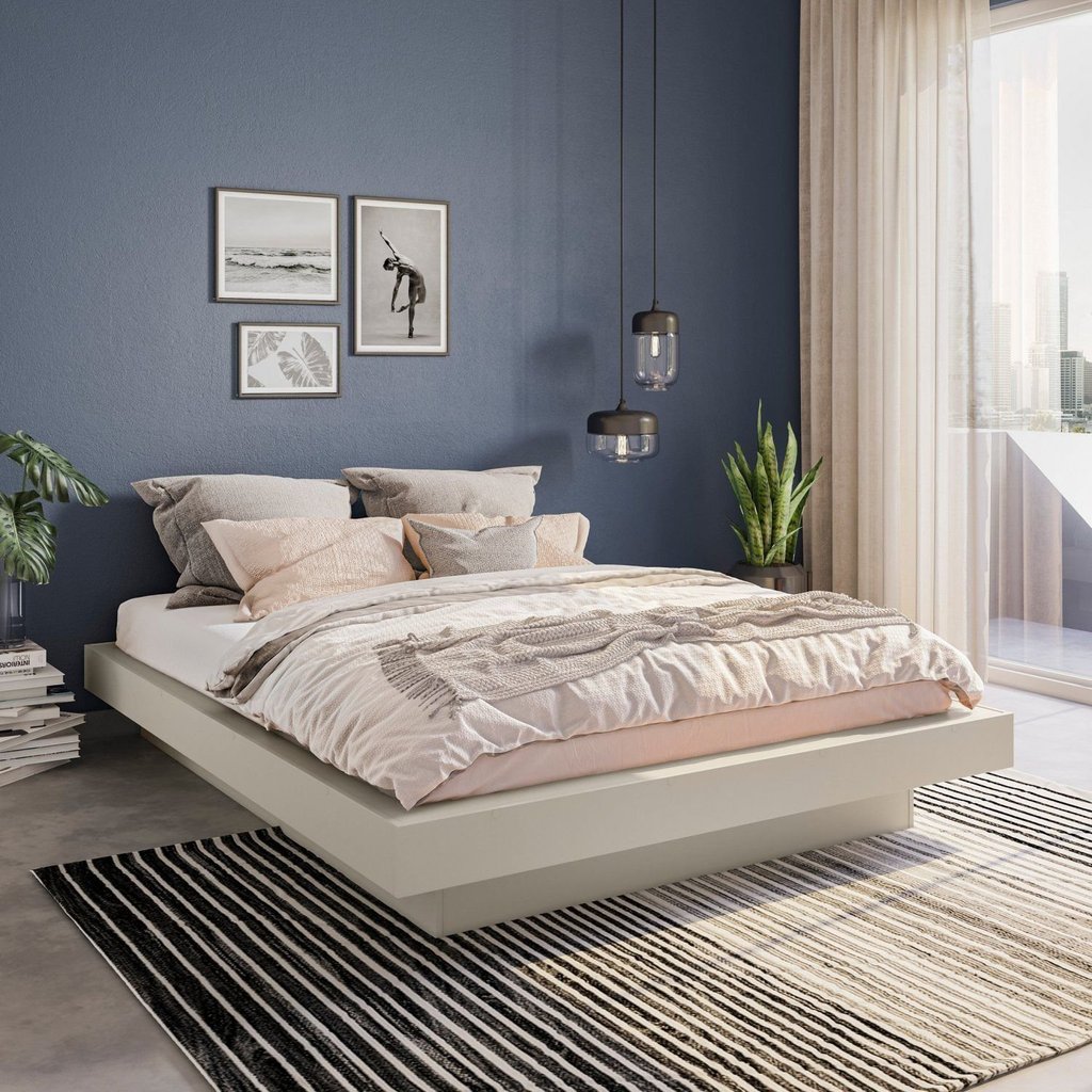 Cama Casal/Queen Tarumã CabeCasa MadeiraOriginals Branco/Off White Off White