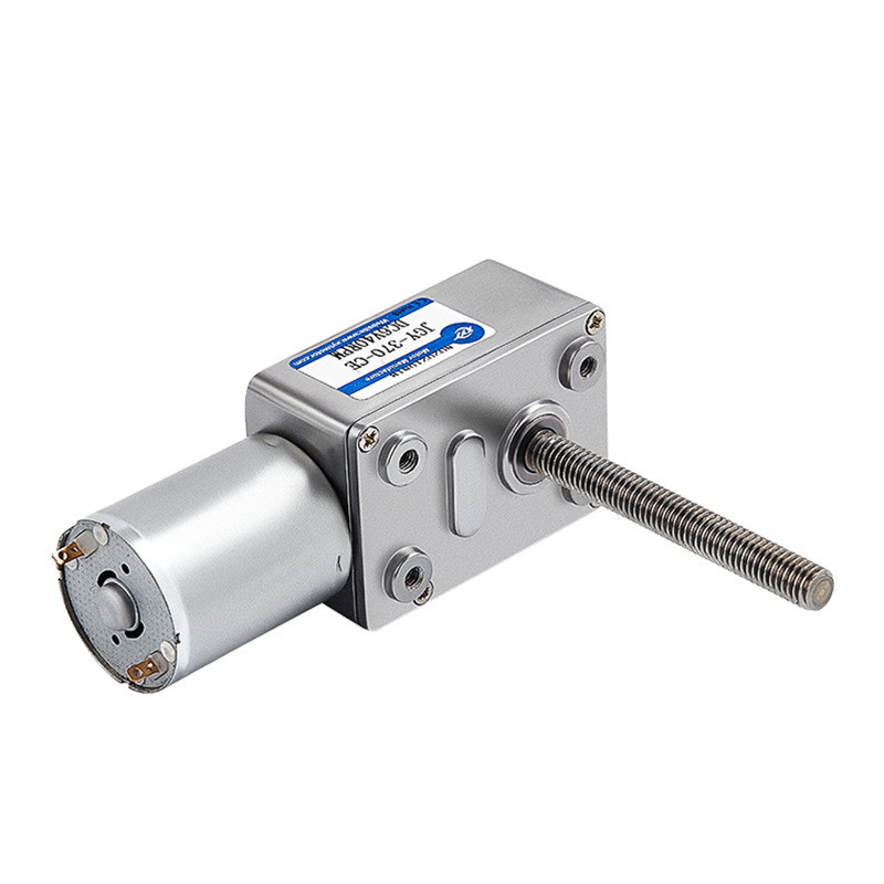 Motor Alto Torque DC 12V JGY370 Eixo Rosca Barra Roscada 6mm