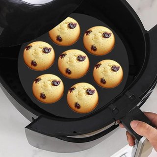 Forma Cupcake Silicone Air Fryer 7 Cavidades Sortidas Reutilizavel Muffin Forno Assar Doces Confeitaria